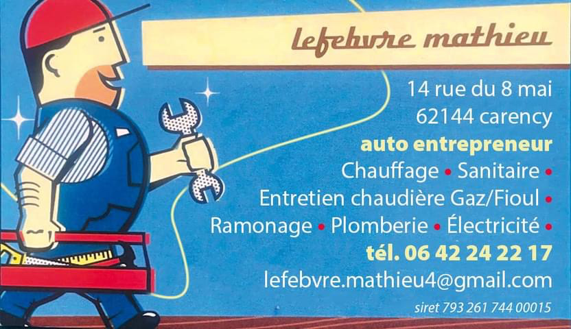 Logo de Lefebvre Mathieu, société de travaux en Travaux de plomberie salle de bains