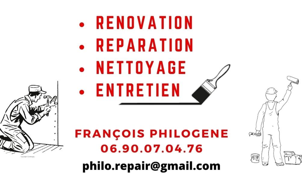 Logo de Philogene Francois, société de travaux en Construction, murs, cloisons, plafonds en plaques de plâtre