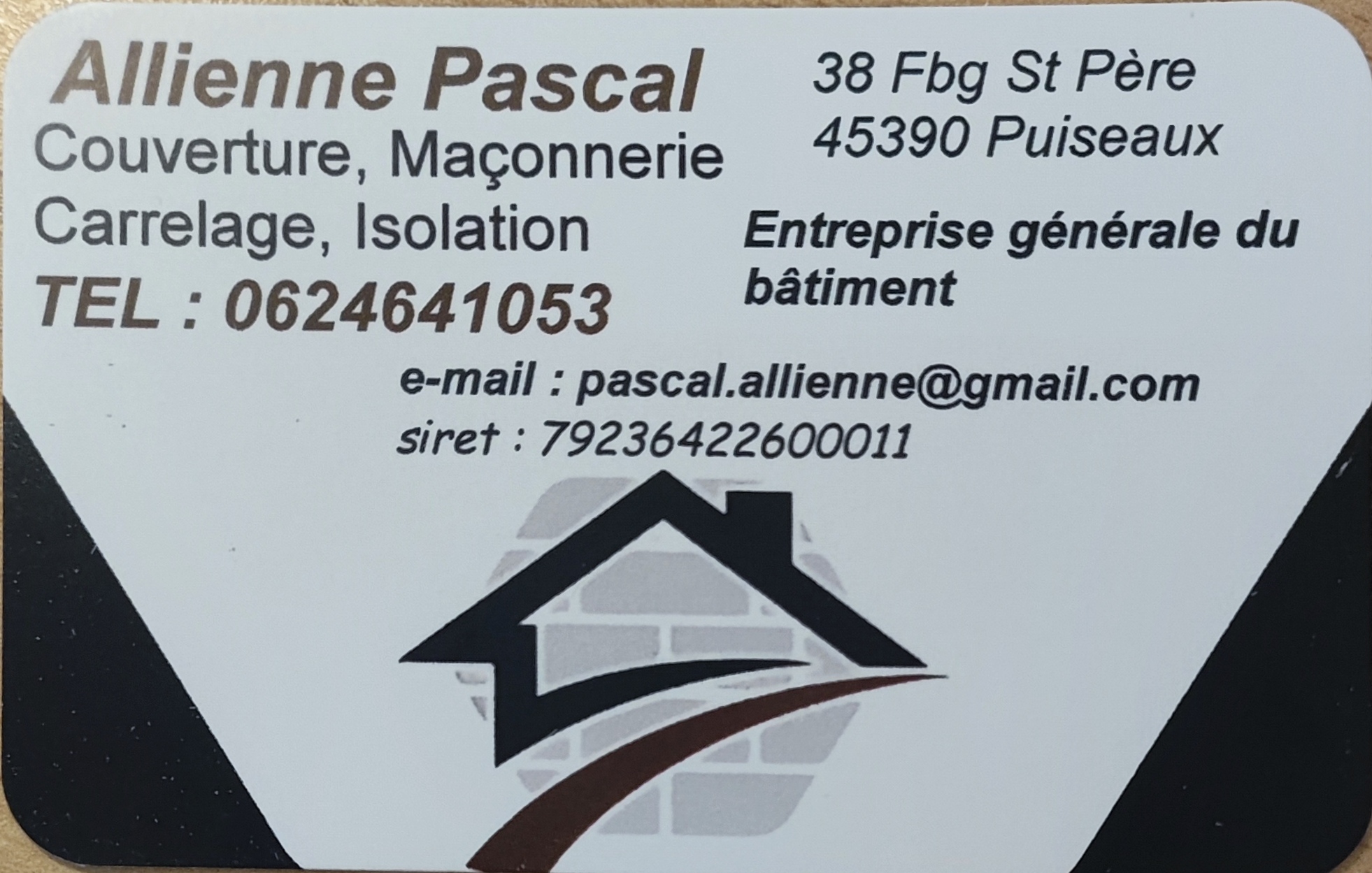 Logo de allienne pascal, société de travaux en bâtiment