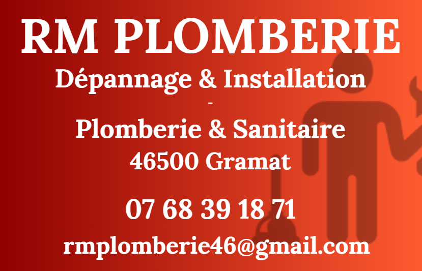 Logo de RM Plomberie, société de travaux en Dépannage en plomberie : fuite, joints, petits travaux