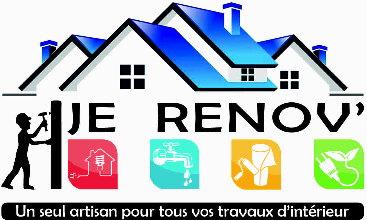 Logo de JE RENOV', société de travaux en Création complète de salle de bains