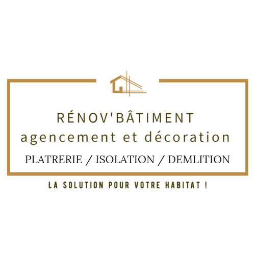 Logo de Rénov' bâtiment chartreuse, société de travaux en Construction, murs, cloisons, plafonds en plaques de plâtre