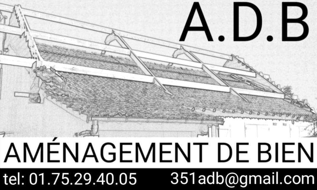Logo de A.D.B AMÉNAGEMENT DE BIEN, société de travaux en Rénovation ou changement de votre couverture de toit