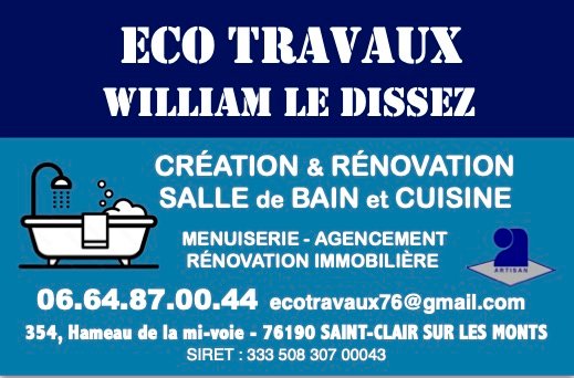 Logo de Eco Travaux, société de travaux en Construction, murs, cloisons, plafonds en plaques de plâtre