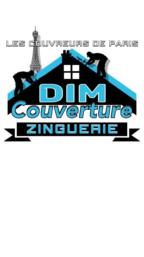 Logo de Dim couverture les couvreurs de Paris, société de travaux en Couverture (tuiles, ardoises, zinc)