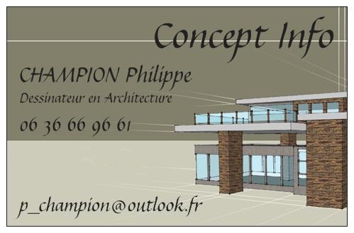 Logo de Champion Philippe, société de travaux en Etude de chantier (avant-projet détaillé ou sommaire)