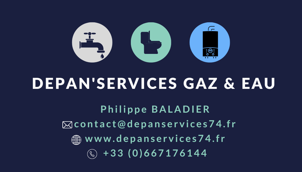Logo de Depan'services Gaz & Eau, société de travaux en Dépannage de chaudière, chauffe-eau, chauffe-bains