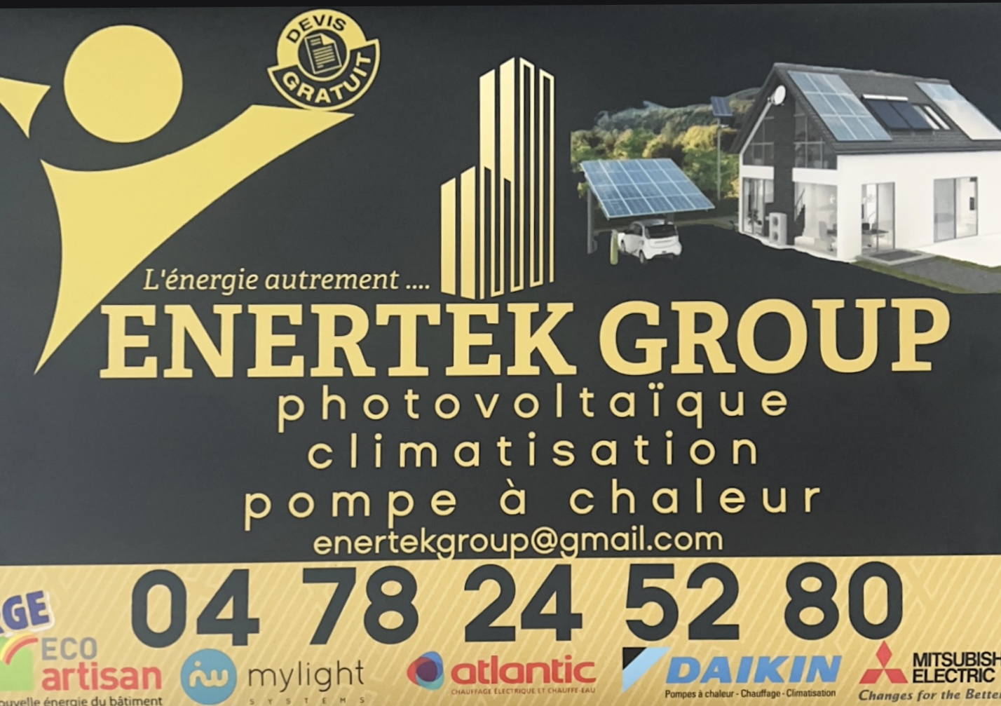Logo de Enertek Group, société de travaux en Ravalement de façades