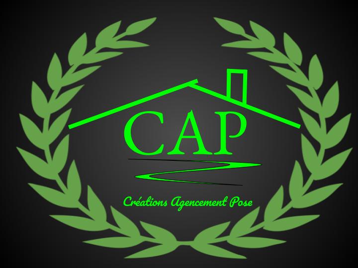 Logo de CAP Créations Agencement Pose, société de travaux en Fourniture et assemblage de mobilier de cuisine