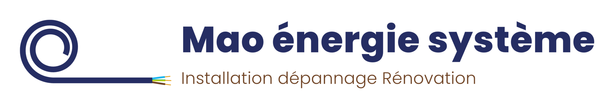 Logo de Mao énergie système, société de travaux en Petits travaux en électricité (rajout de prises, de luminaires ...)