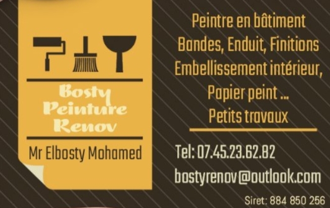 Logo de Elbosty Mohamed, société de travaux en Peinture : mur, sol, plafond