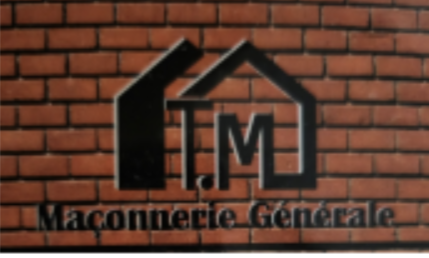 Logo de t.m maçonnerie générale, société de travaux en Construction, murs, cloisons, plafonds