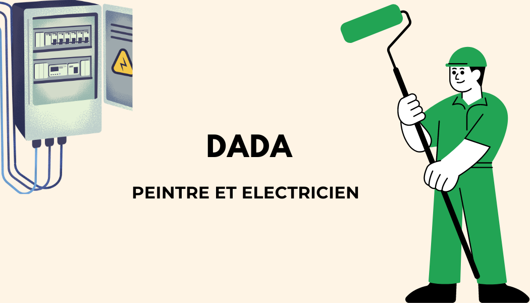 Logo de DADA ELEC PEINTURE, société de travaux en Petits travaux en électricité (rajout de prises, de luminaires ...)
