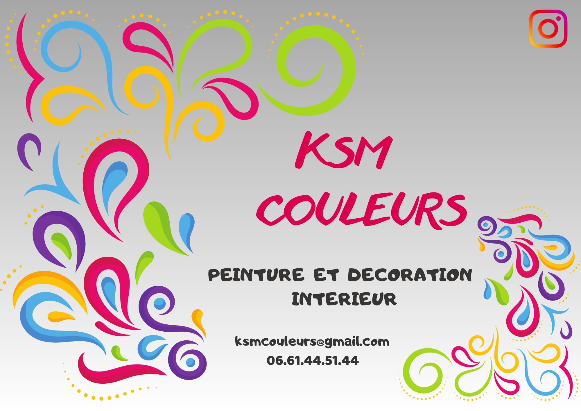 Logo de KSM COULEURS, société de travaux en bâtiment