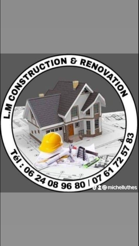 Logo de L.m Construction & Renovation, société de travaux en Plomberie : installation ou rénovation complète