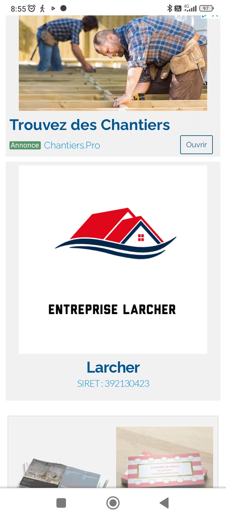 Logo de Larcher, société de travaux en Nettoyage toitures et façades