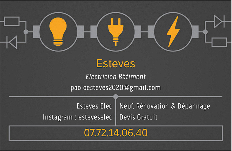 Logo de Esteves Paolo, société de travaux en Petits travaux en électricité (rajout de prises, de luminaires ...)