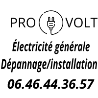 Logo de pro volt, société de travaux en Installation électrique : rénovation complète ou partielle
