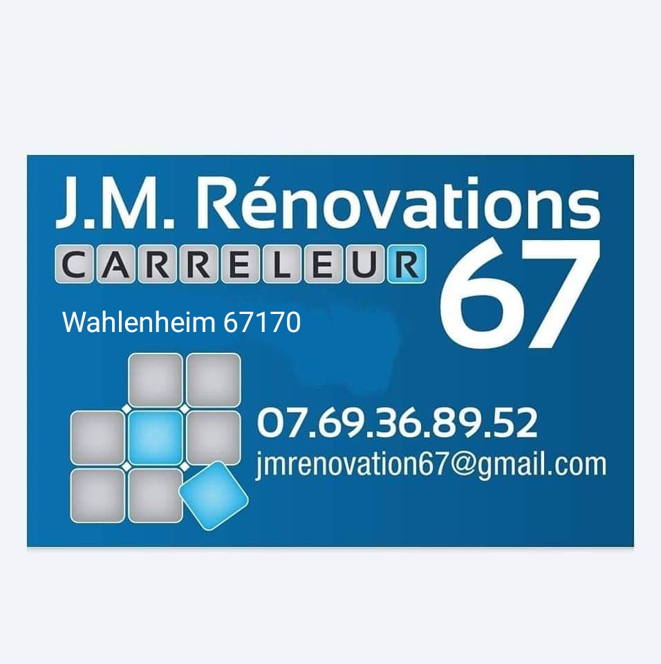 Logo de Jmrenovation67, société de travaux en Fourniture et pose de carrelage
