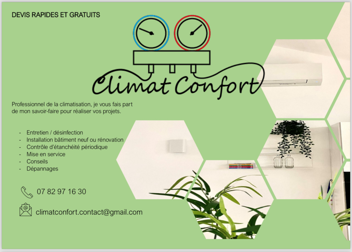 Logo de Climat Confort, société de travaux en Pompe à chaleur