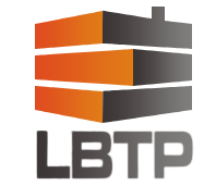 Logo de LBTP, société de travaux en Construction, murs, cloisons, plafonds en plaques de plâtre