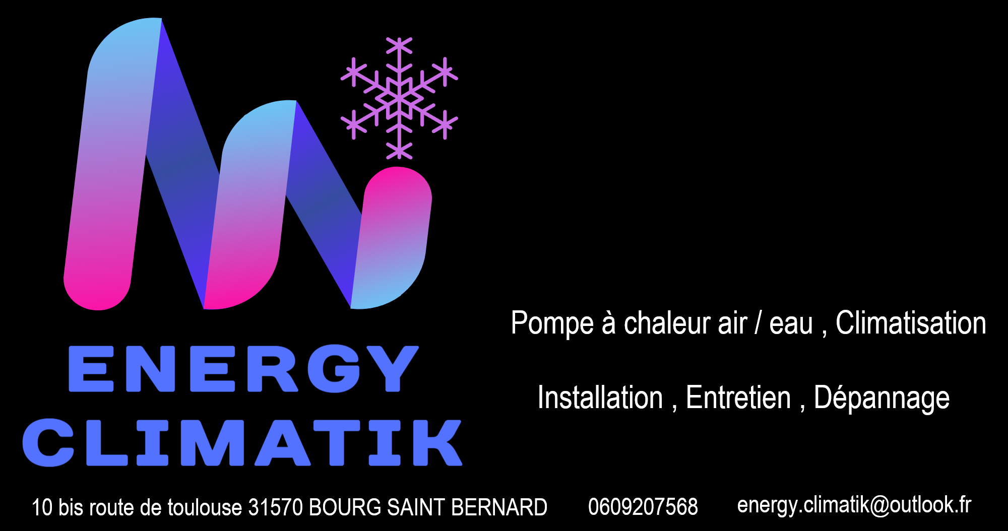 Logo de SAS ENERGY CLIMATIK, société de travaux en Fourniture et pose d'un climatiseur