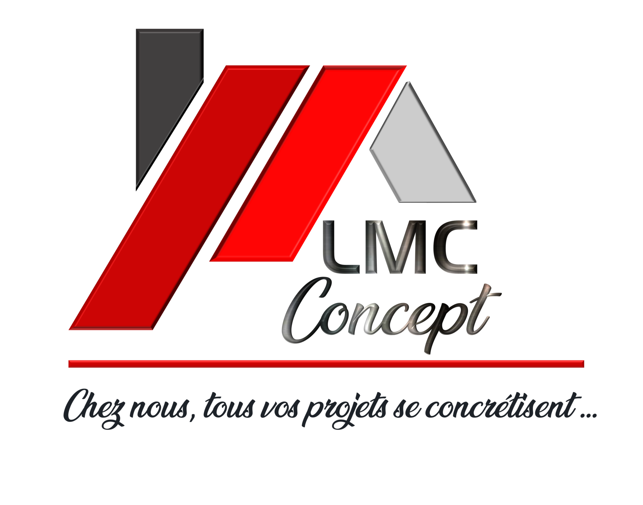 Logo de lmc creation, société de travaux en Construction, murs, cloisons, plafonds en plaques de plâtre