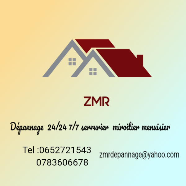 Logo de Zmr fermeture, société de travaux en Fourniture et remplacement de porte ou fenêtre en aluminium