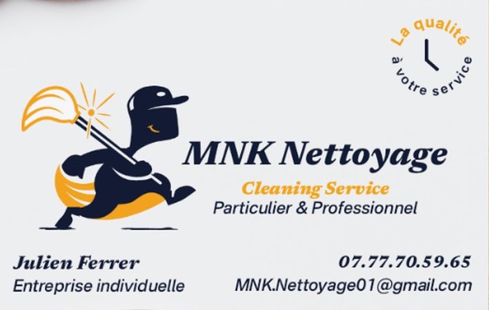 Logo de Ferrer Julien MNK Nettoyage, société de travaux en Nettoyage de copropriété
