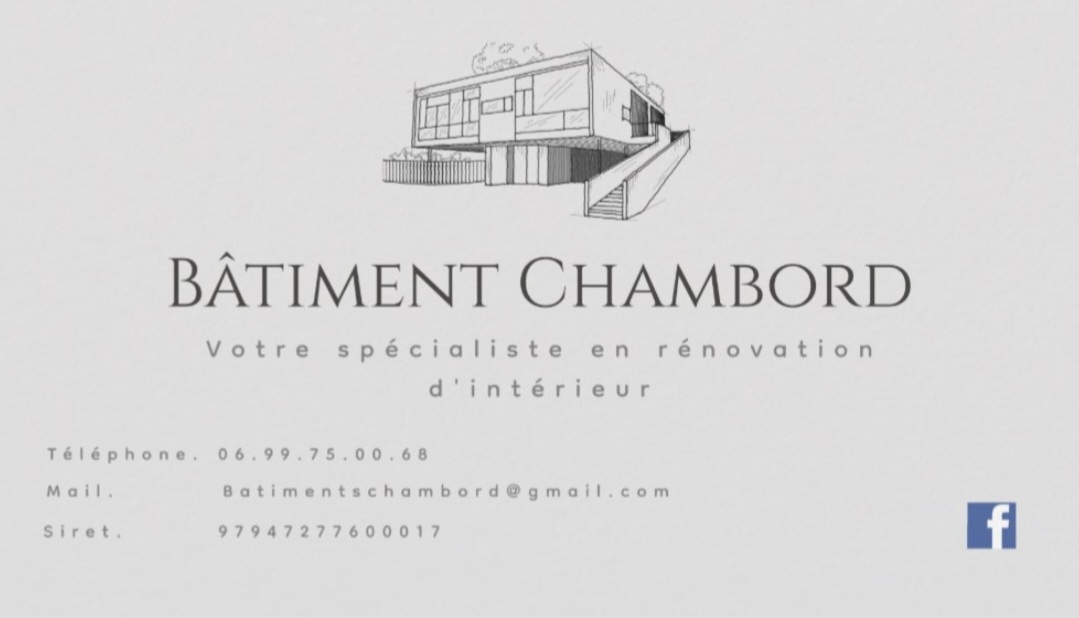 Logo de Bâtiment Chambord, société de travaux en Construction, murs, cloisons, plafonds