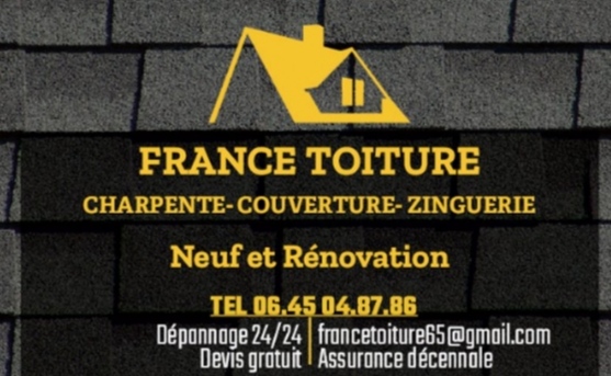 Logo de FRANCE TOITURE, société de travaux en Réparation de toiture