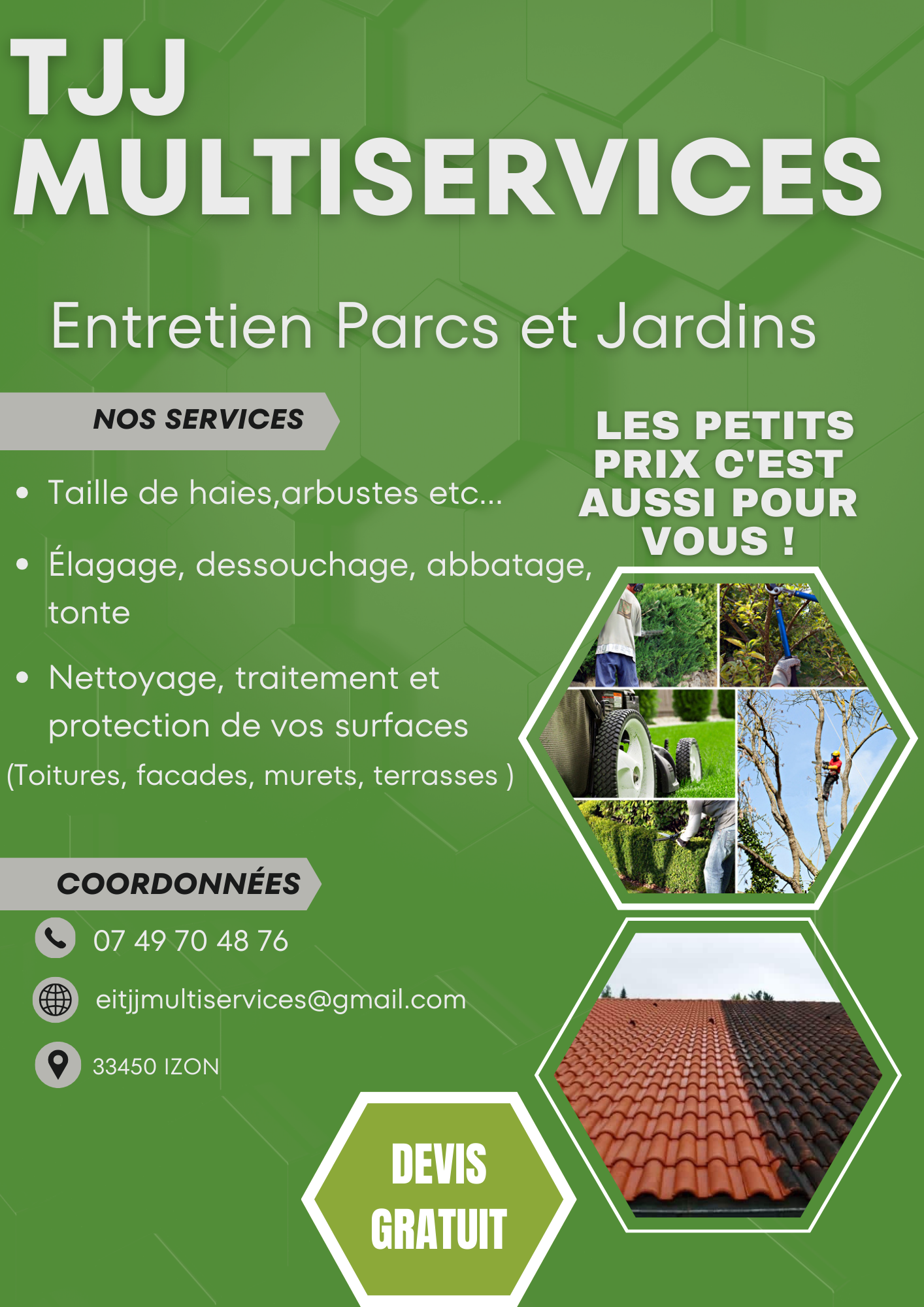 Logo de TJJ MULTISERVICES, société de travaux en Abatage d'arbres