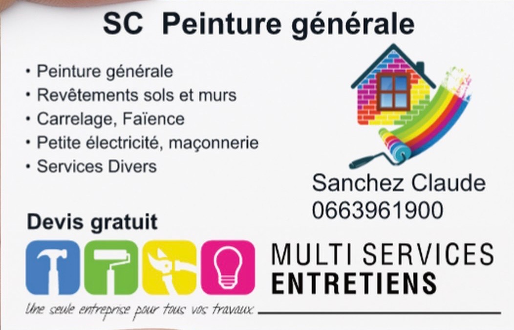 Logo de Sanchez Claude, société de travaux en Peinture : mur, sol, plafond