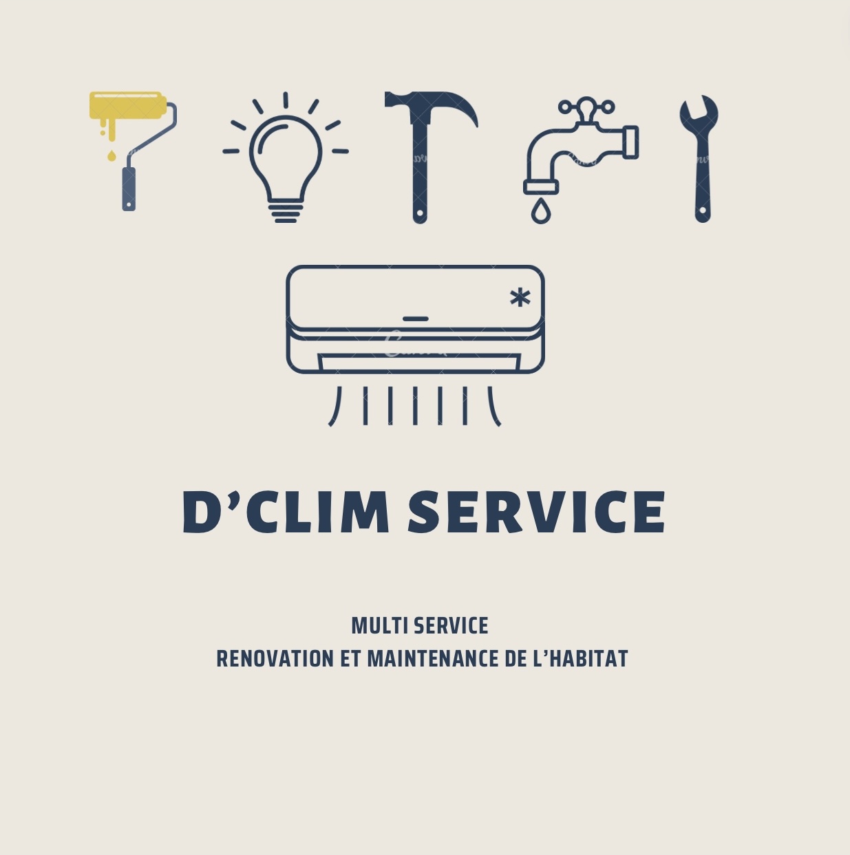 Logo de D'clim service, société de travaux en Fourniture et pose d'une climatisation réversible / chauffage