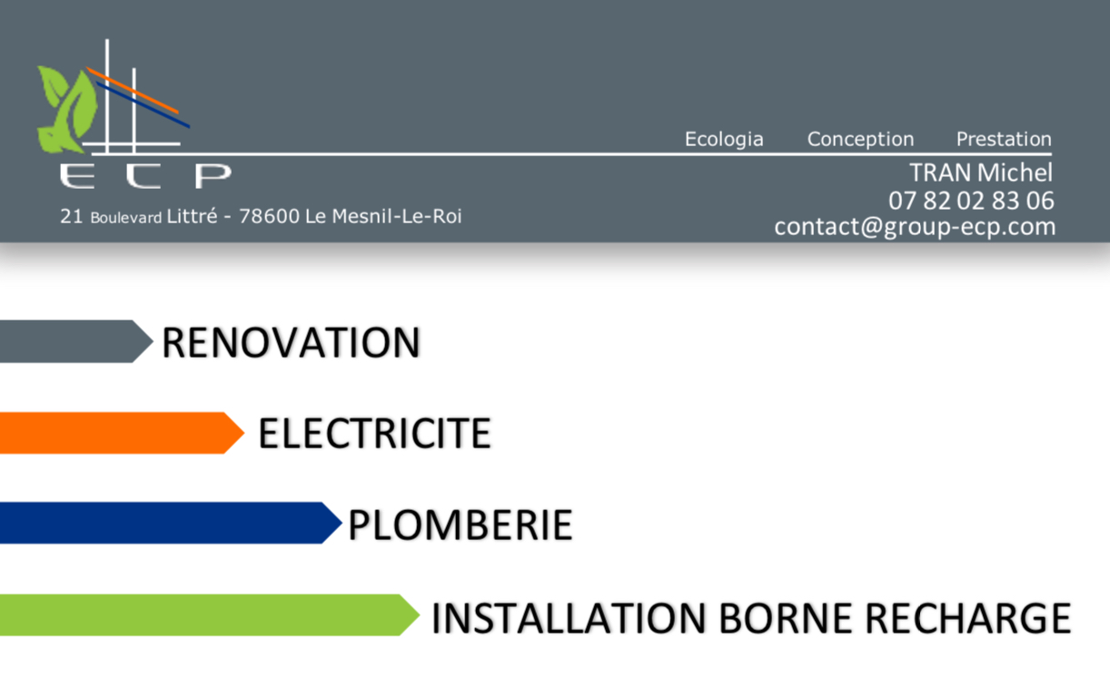 Logo de Ecp, société de travaux en Installation électrique : rénovation complète ou partielle