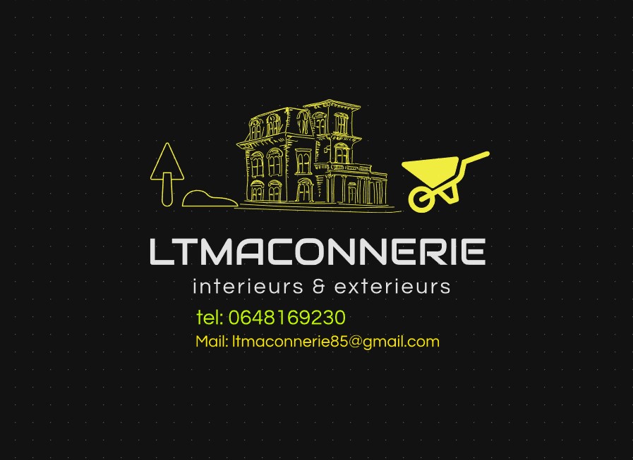 Logo de LT maconnerie, société de travaux en Construction, murs, cloisons, plafonds