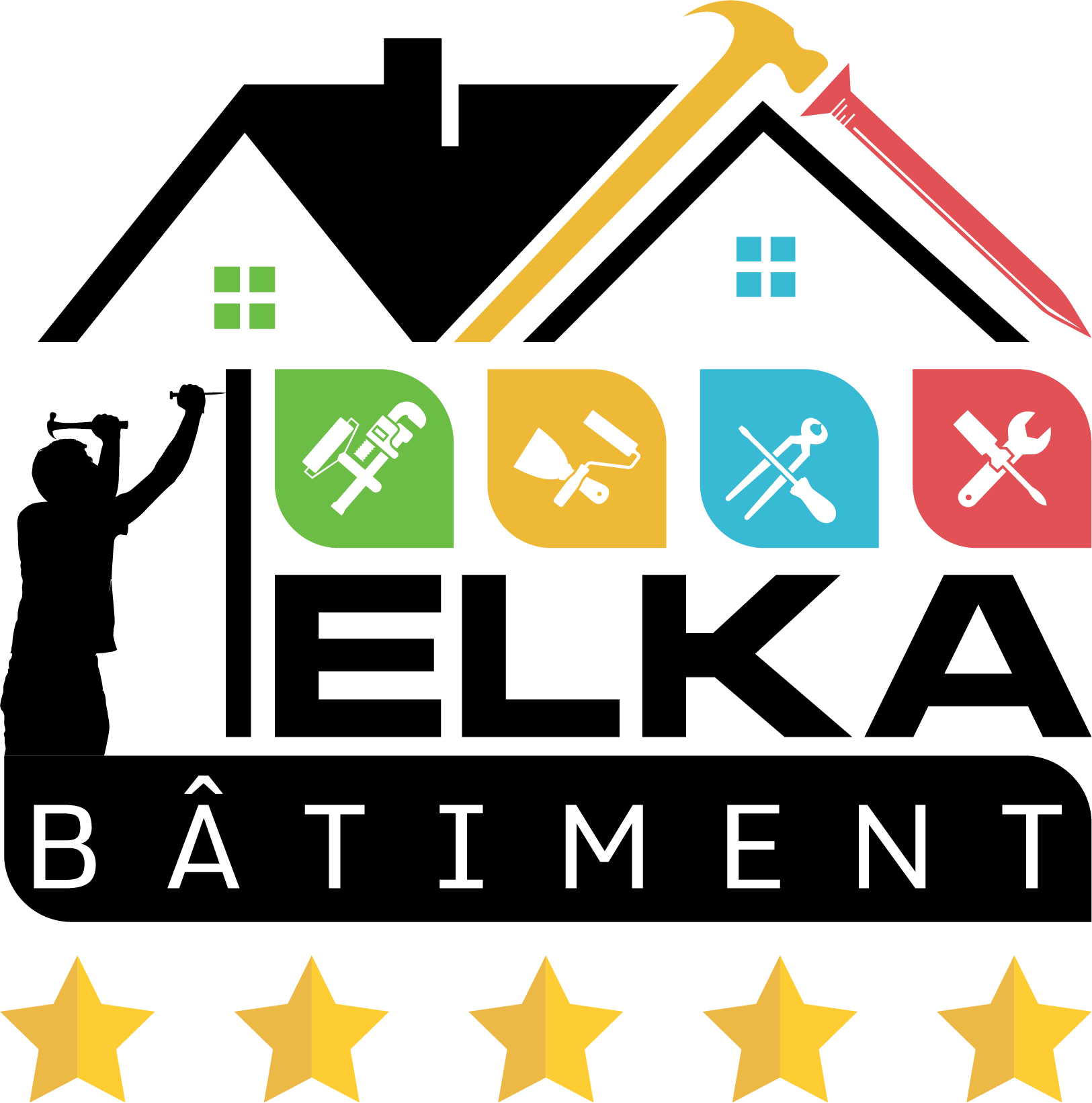 Logo de ELKA bâtiment, société de travaux en bâtiment