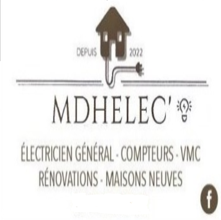 Logo de mdhelec, société de travaux en Petits travaux en électricité (rajout de prises, de luminaires ...)