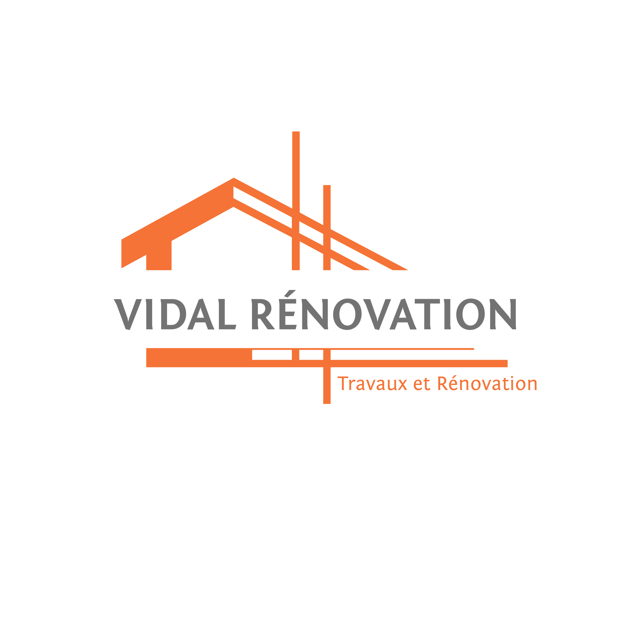 Logo de VIDAL RÉNOVATION, société de travaux en Fourniture et pose de lavabos, baignoires, douches, WC...