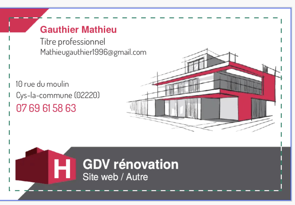 Logo de Gauthier Mathieu, société de travaux en Maçonnerie : construction de murs, cloisons, murage de porte