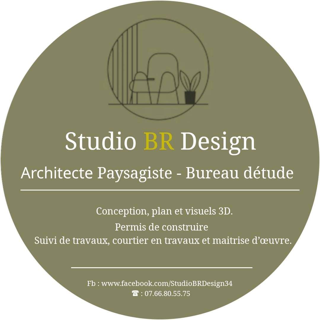 Logo de STUDIO BR PAYSAGE, société de travaux en Création de jardins, pelouses et de parcs