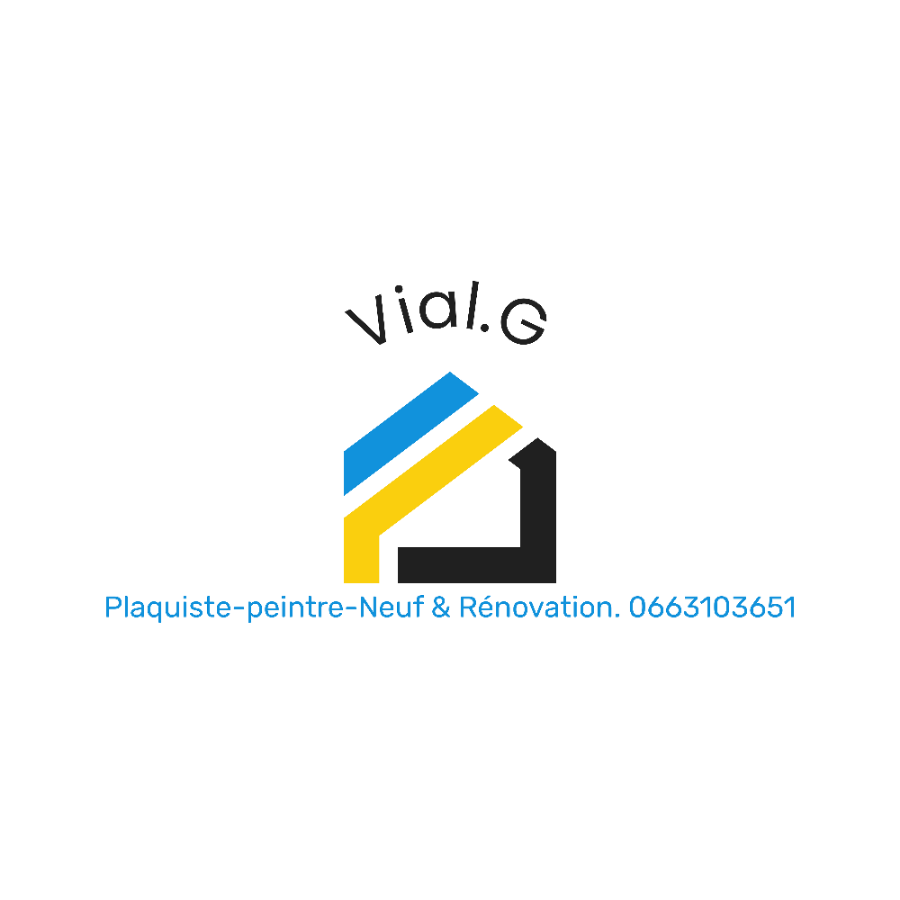 Logo de Vial.G Plâtrier Plaquiste, peinture, société de travaux en Construction, murs, cloisons, plafonds en plaques de plâtre