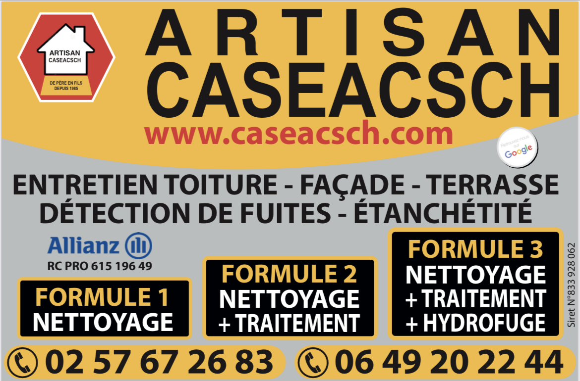 Logo de Caseacsch Gino, société de travaux en Nettoyage toitures et façades