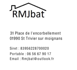 Logo de Rmjbat, société de travaux en Construction, murs, cloisons, plafonds en plaques de plâtre