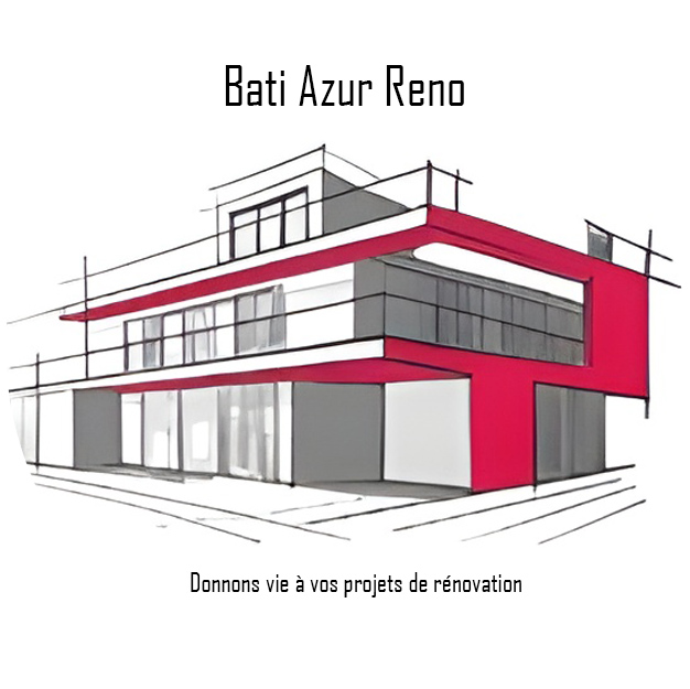 Logo de Bati Azur Réno, société de travaux en Construction, murs, cloisons, plafonds