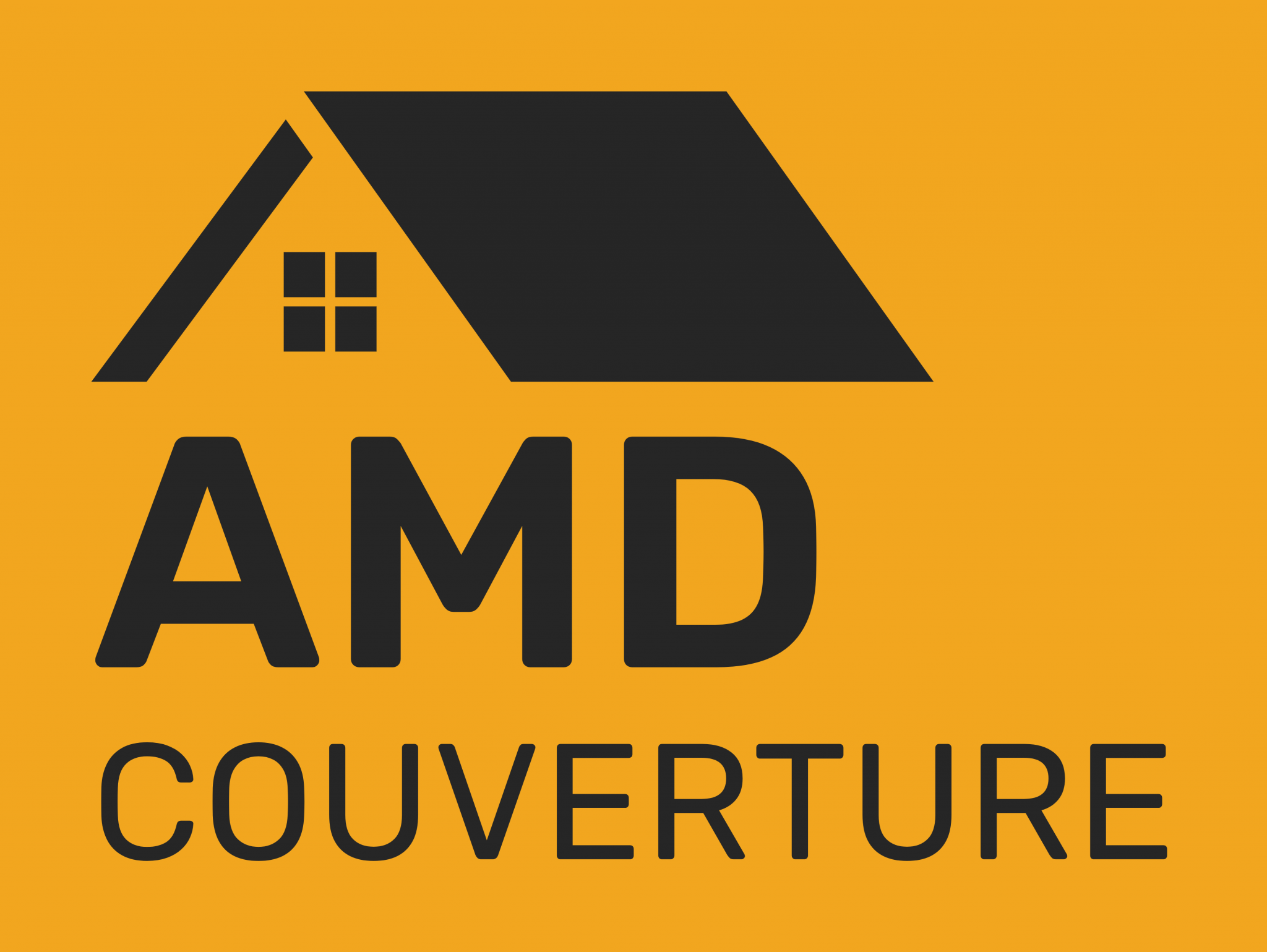 Logo de AMD couverture, société de travaux en Rénovation sur shingle et fibro-ciment