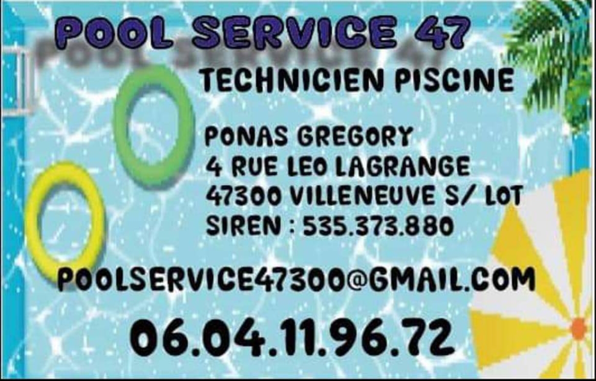 Logo de Ponas Gregory, société de travaux en Construction de piscines