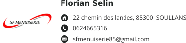 Logo de Selin Florian, société de travaux en Fourniture et pose de parquets flottants