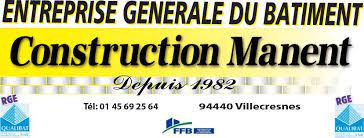 Logo de Construction Manent, société de travaux en Dallage ou pavage de terrasses