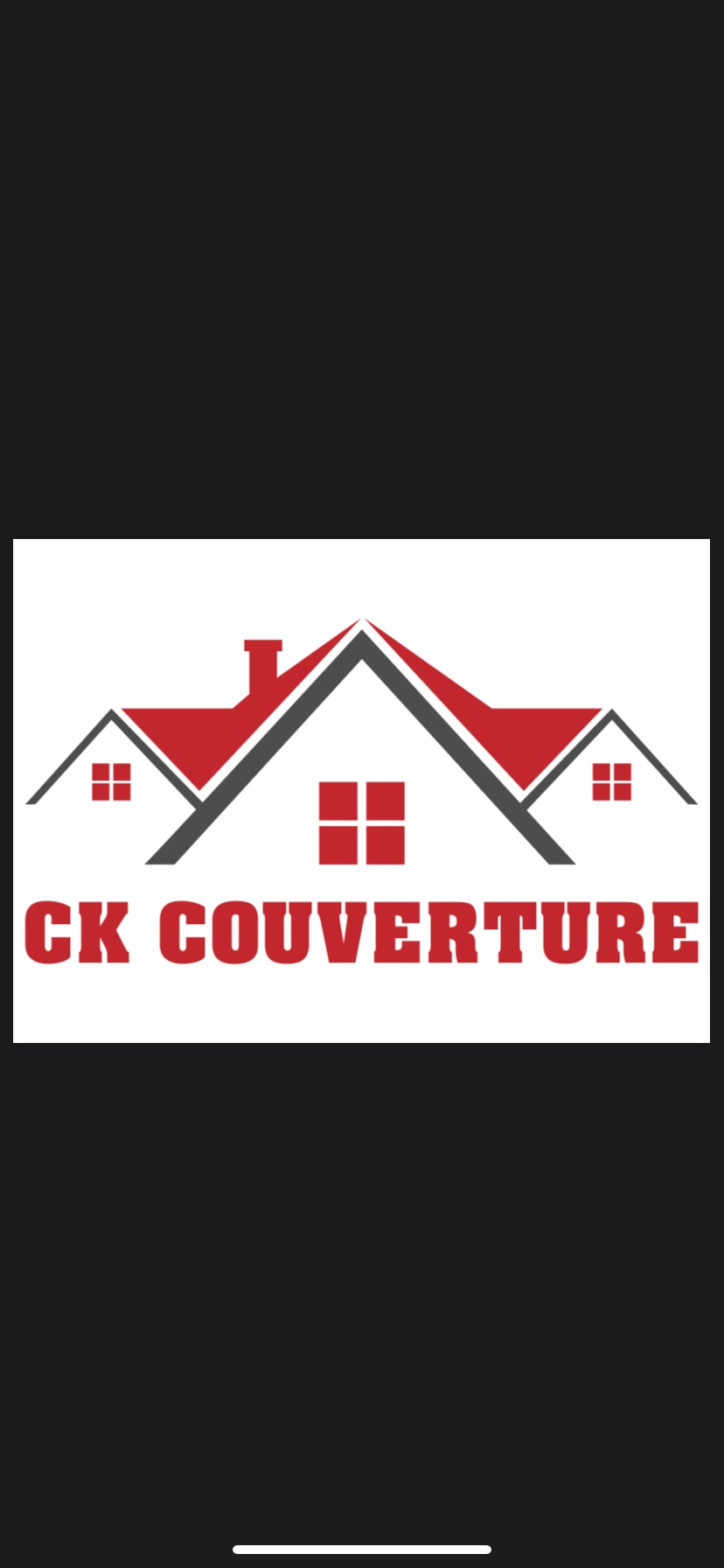 Logo de Ck couverture, société de travaux en Couverture (tuiles, ardoises, zinc)